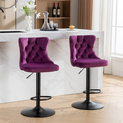 Meenal Tufted Velvet Swivel dining chairs, kitchen chairs, dinning chairs