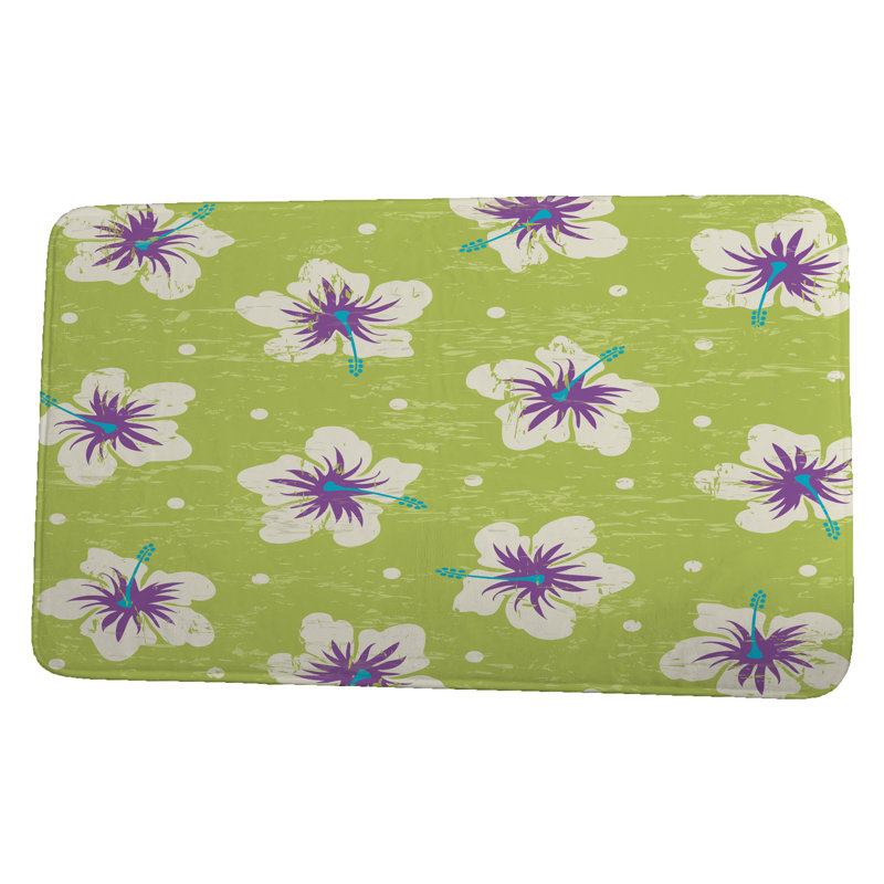 Tapis de bain Givens, l 34 po x L 21 po, Vert