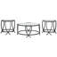 Ensemble de tables basses 3 pièces Casserly