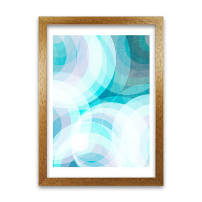 Colourful Purple And Blue Abstract - Print