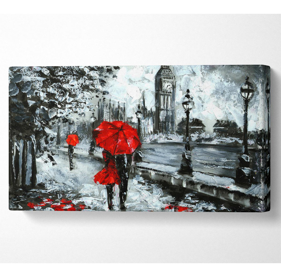 Lovers In The City - Kunstdrucke auf Leinwand - Wrapped Canvas