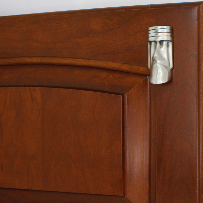 2 1/2" Length Tiki Head Knob, Brushed Nickel