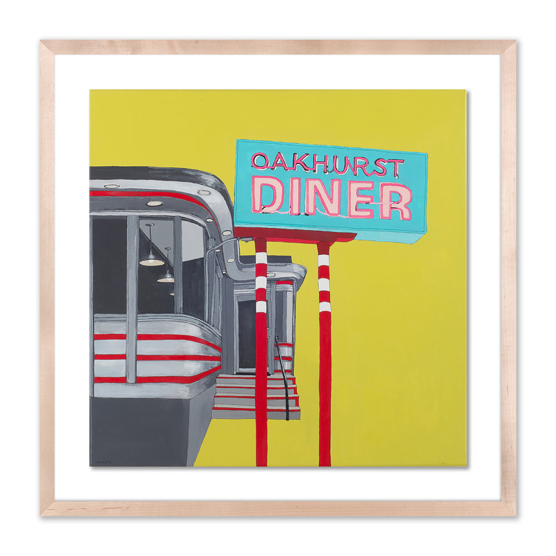 Oakhurst Diner Print by Erica Hauser, Natural