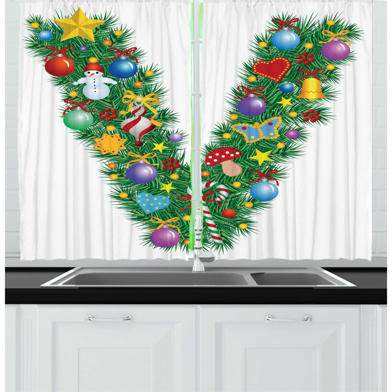 Pointed Kitchen Curtain