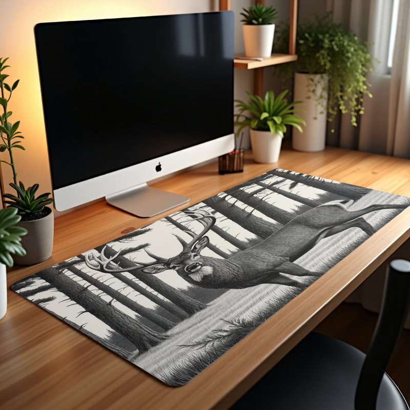 Polyester Desk Pad, 14.4x12.1