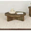 Table basse ronde en bois de manguier massif Alexander Brown