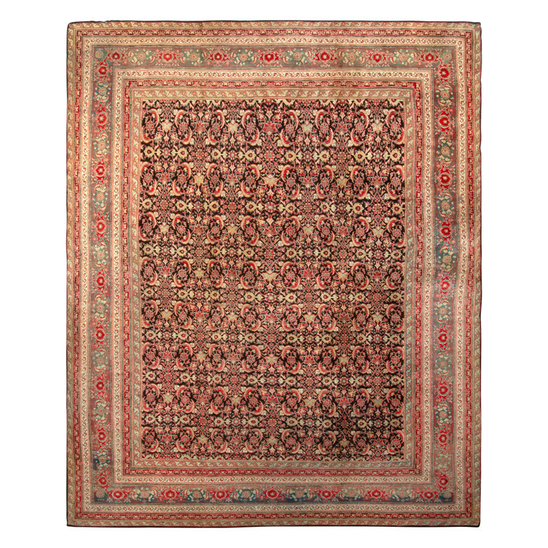 One-of-a-Kind Rectangle 12'0" X 14'6" Hand Knotted Area Rug