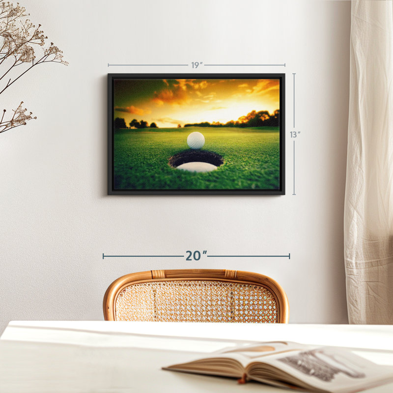 " Golf Ball ", 19" H x 13" W