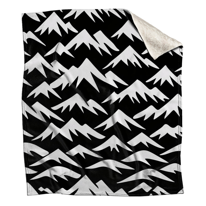 Couvertures noires et blanches, 50in W x 60in H