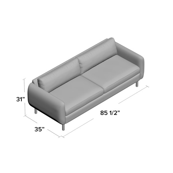 AllModern Leno 86'' Upholstered Sofa & Reviews