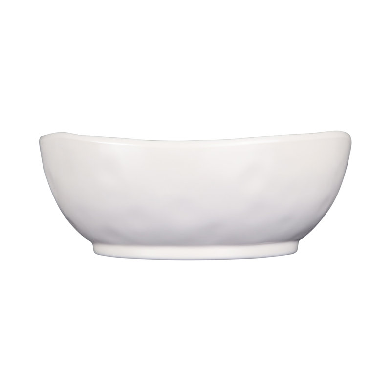Bol rond irrégulier en mélamine 8,25 po Maya, Crème