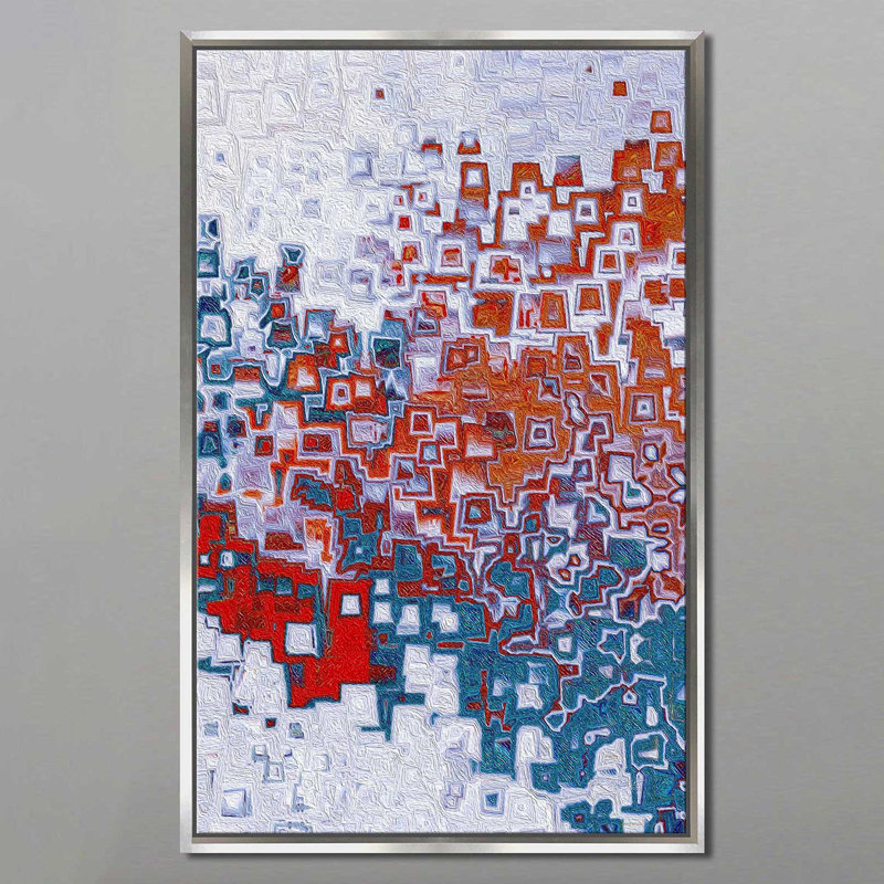 Exode 15: 2 «He Is My God» par Mark Lawrence - reproduction, H 63,5 po x l 39,5 po x P 2 po, Cadre flottant argent