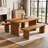 55 Inch Wood Dining Bench