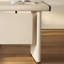 Bureau de direction en L crème avec dessus en similicuir et armoire de rangement gauche-1269547803-1269547808