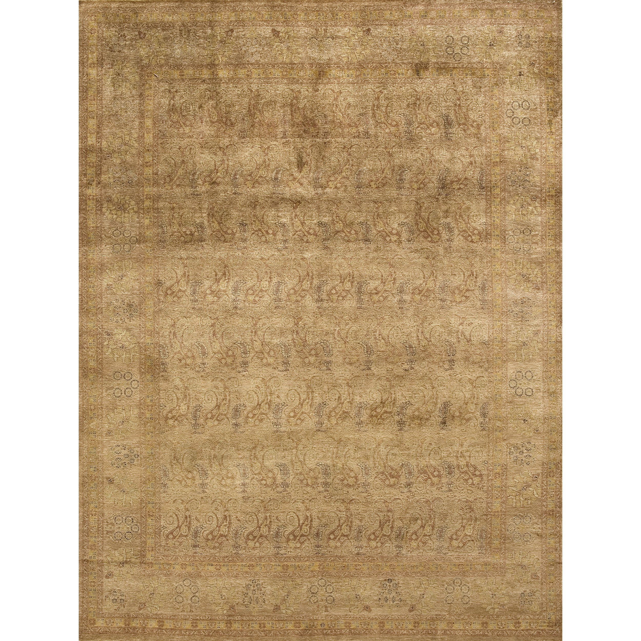 Bokara Rug Co., Inc. Rectangle Abstract Hand-Knotted Wool Area Rug in ...