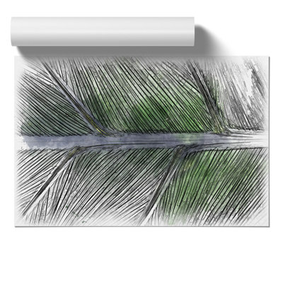 Leaf Detail Sketch - Frameless Print