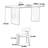 French style simple modern home dining table 6 - Person Double Pedestal Base Dining Set-100509896
