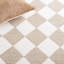 Reauna 300 Hand Tufted Wool/Cotton with Latex Checkered Rug in Beige/Ivory-578472505