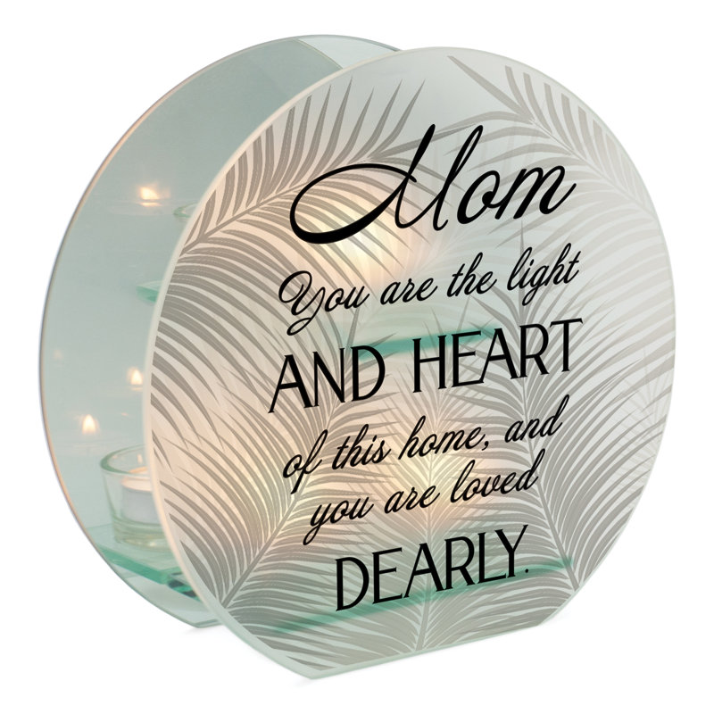Photophore en verre 7 "avec bougie incluse