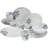 Home 16 Piece Porcelain China Dinnerware Set - Service for 4