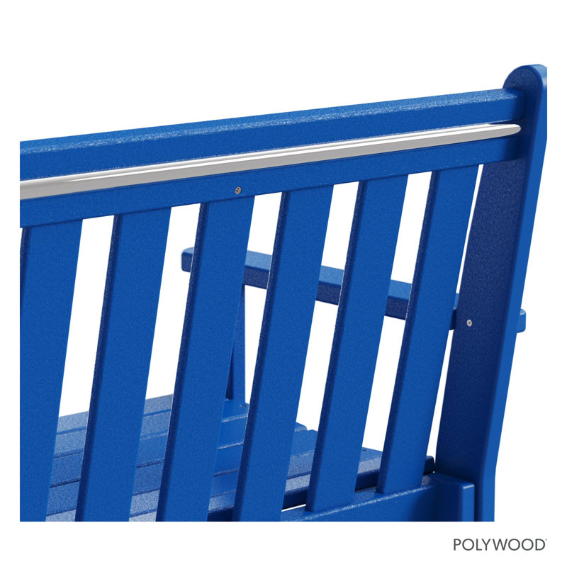 Banc d'extérieur traditionnel POLYWOOD, Bleu pacifique