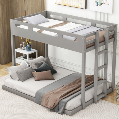 Twin Over Full Bunk Bed With Built-In Ladder -  Harriet Bee, A40027F470BD454BB0A54A0CD8311AB5