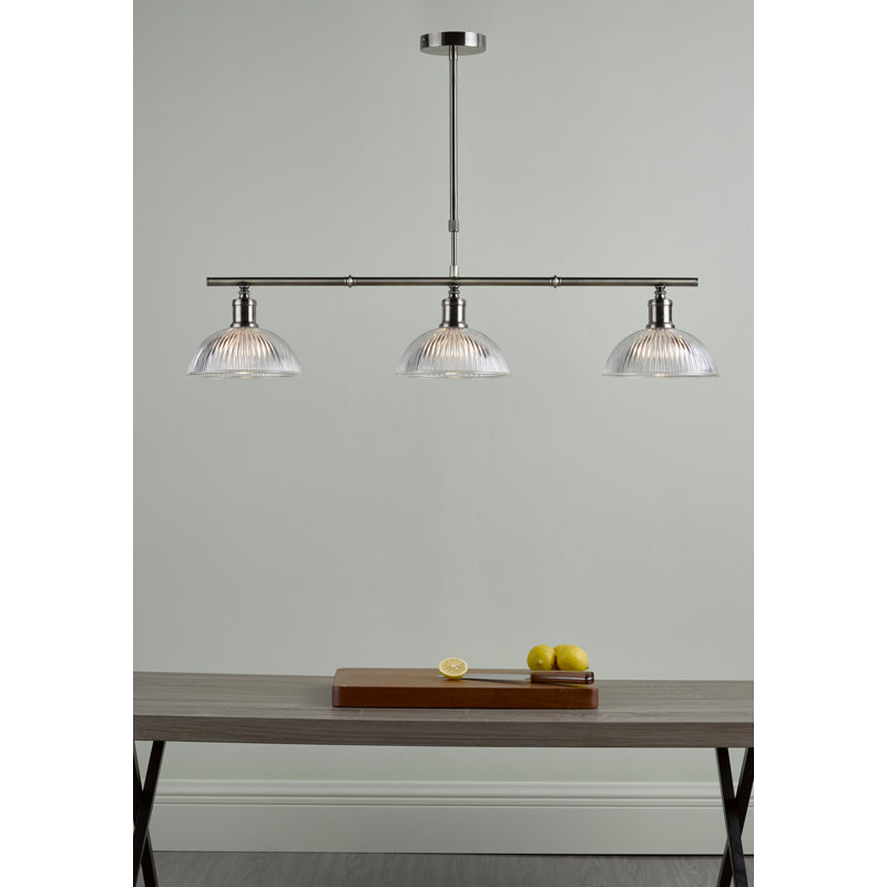Abrahamson 3 - Light Antique Brass Kitchen Island Pendant