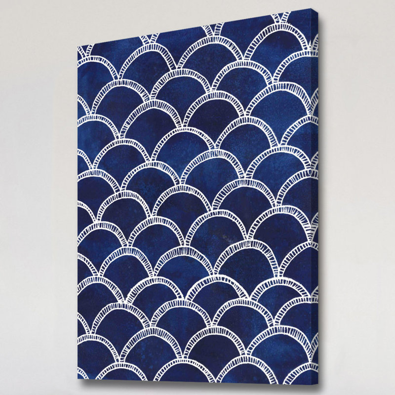 "Indigo Pattern II", reproduction sur toile tendue, H 60 po x l 40po x P 1,5 po