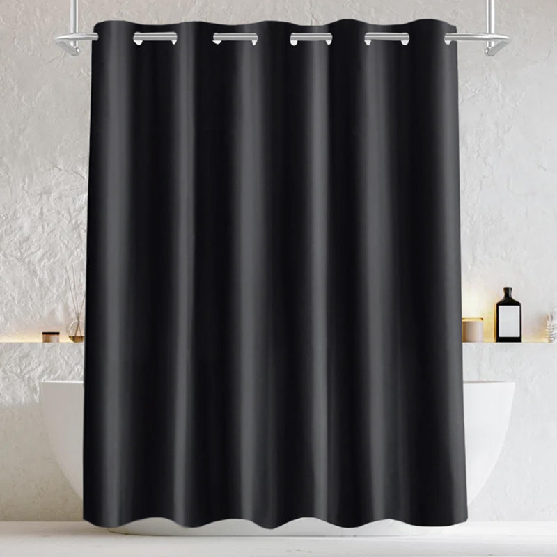 Rideau de douche Aleiny, Noir