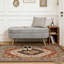 Banc de rangement repose-pieds ovale-305573855