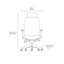 Chaise de travail ergonomique en filet Coda-86303060