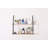 Floating Shelf with Metal Brackets, Wall Mounted Rustic Wood Wall Storage
