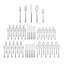 Fortessa Lloyd 18/10 Stainless Steel, 60 Piece Flatware Set (Service for 12), Silver