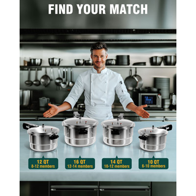 WantJoin 11Qt Aluminum Pressure Canner and Cooker