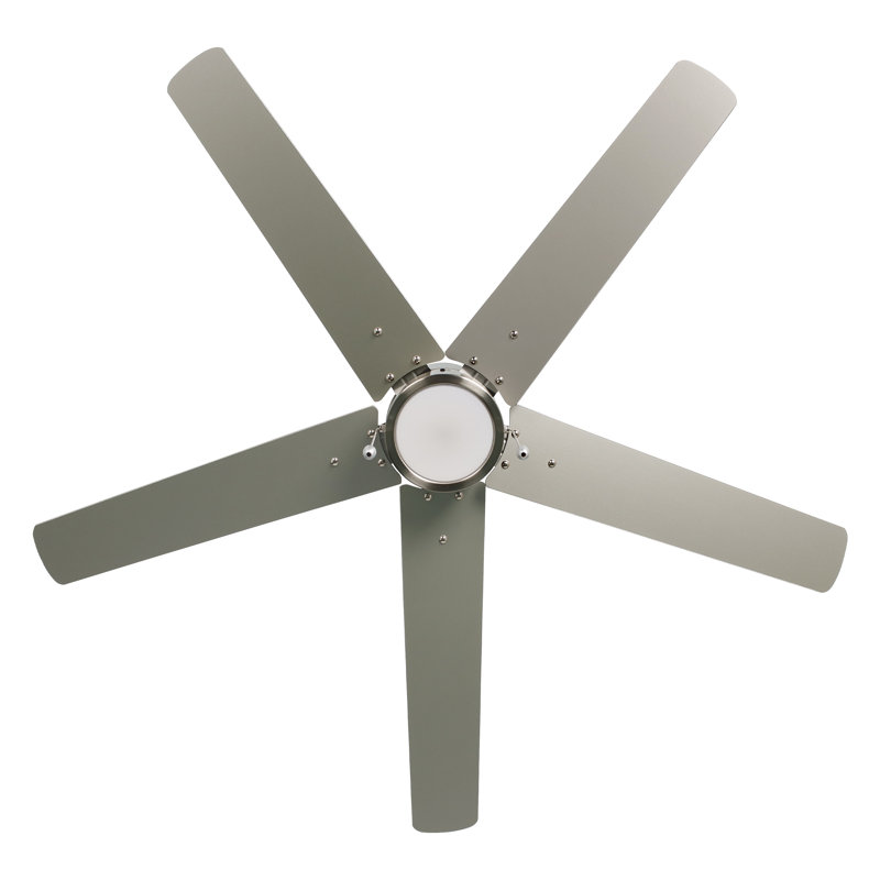 Phung 52" 5-Blade Indoor Ceiling Fan, Brushed Nickel, Brushed Nickel