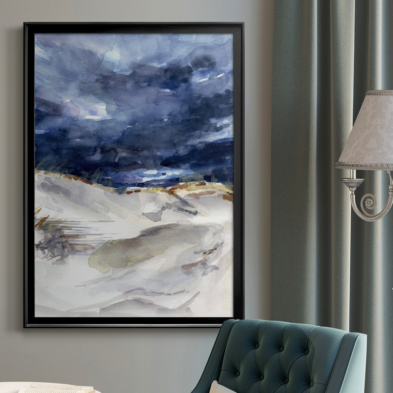 Stormy Front II Stormy Front II - reproduction d'art sur toile encadrée, H 24,5 po x l 18,5 po x P 1 po, Cadre noir