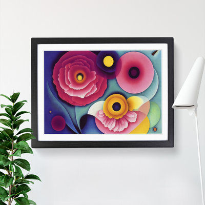 Abstract Carnation Flowers - Framed Print