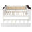 Wood Full Size Daybed With Upholstered Backrest And Trundle Bed