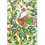 Tapis décoratif coq et vert à motif géométrique moderne-1736451416