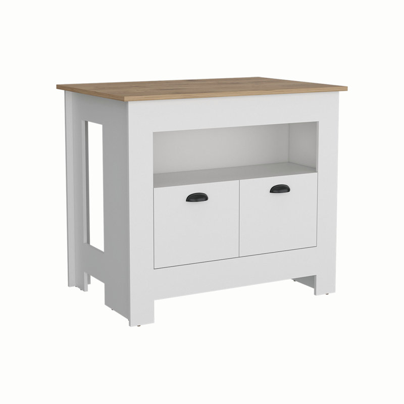 Versatile Kitchen Island with Efficient Storage and Enhanced Functionality