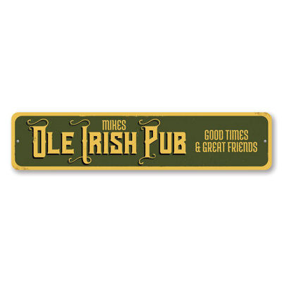 Ole Irish Pub Custom Aluminum Sign