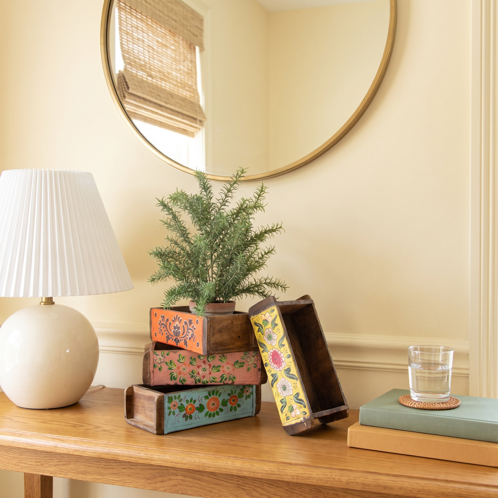 4-Piece Reclaimed Wood Storage Containers
