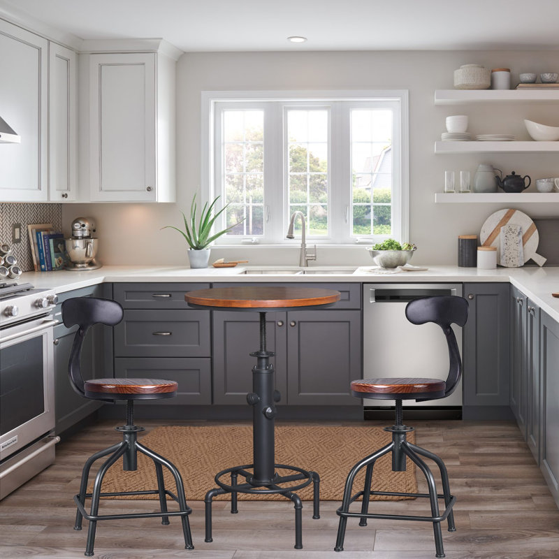 Duce 2 - Person Solid Wood Top Four Leg Dining Set