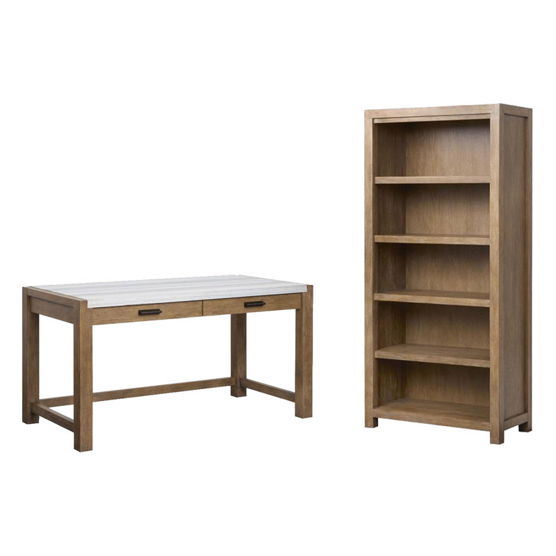 Bureau d'écriture avec bibliothèque
