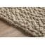 Tapis taupe en laine crocheté à la main Amaty-997749037