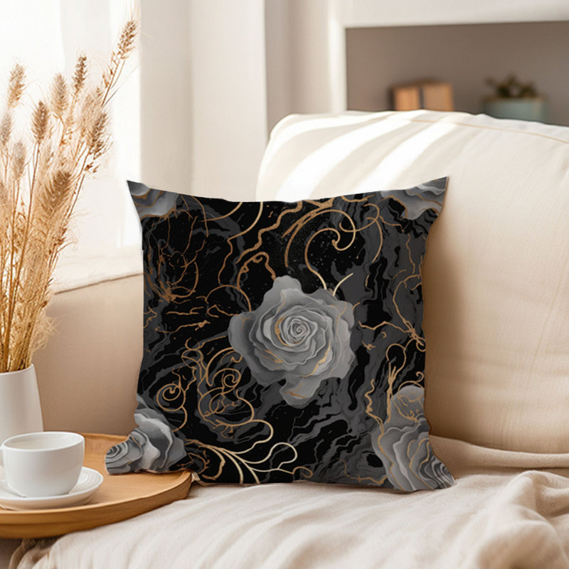 Floral Luxe Rose Flowers VI Modern, 20"H x 20"W