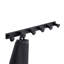 Portemanteau mural noir mat, 5 crochets en acier inoxydable SUS304 pour manteaux, serviettes et plus