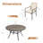  Waverly Round Outdoor Dining Set with Cushioned Wicker Chairs-365013943