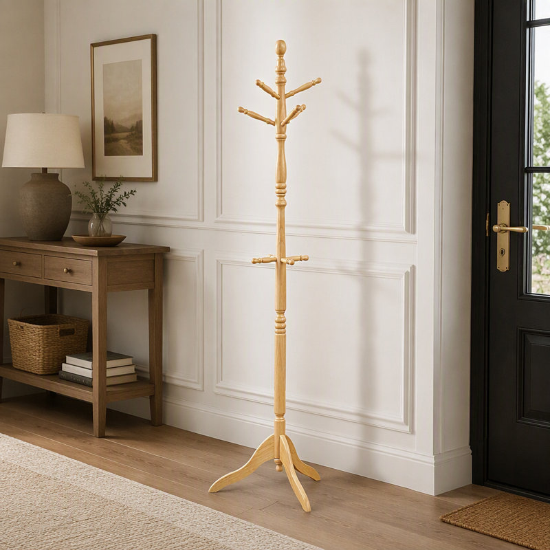 Portemanteau classique 10 pièces, Naturel