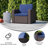 Alderman Faux Rattan Chair with All-Weather Cushion-714059138